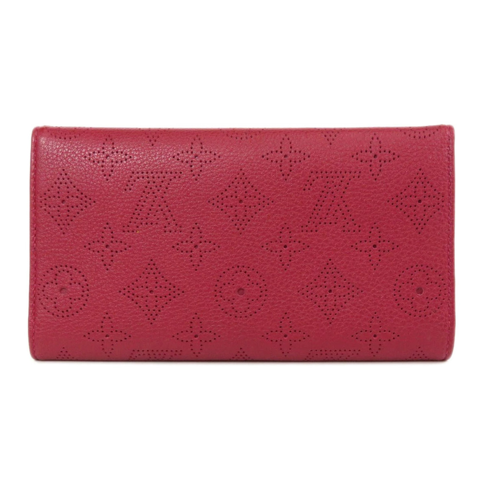 Louis Vuitton Amelia Mahina Wallet Portefeuille Leather Long Black